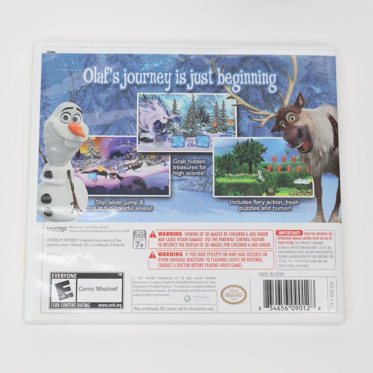 Disney Frozen: Olaf's Quest - 3DS (Complete / Good)