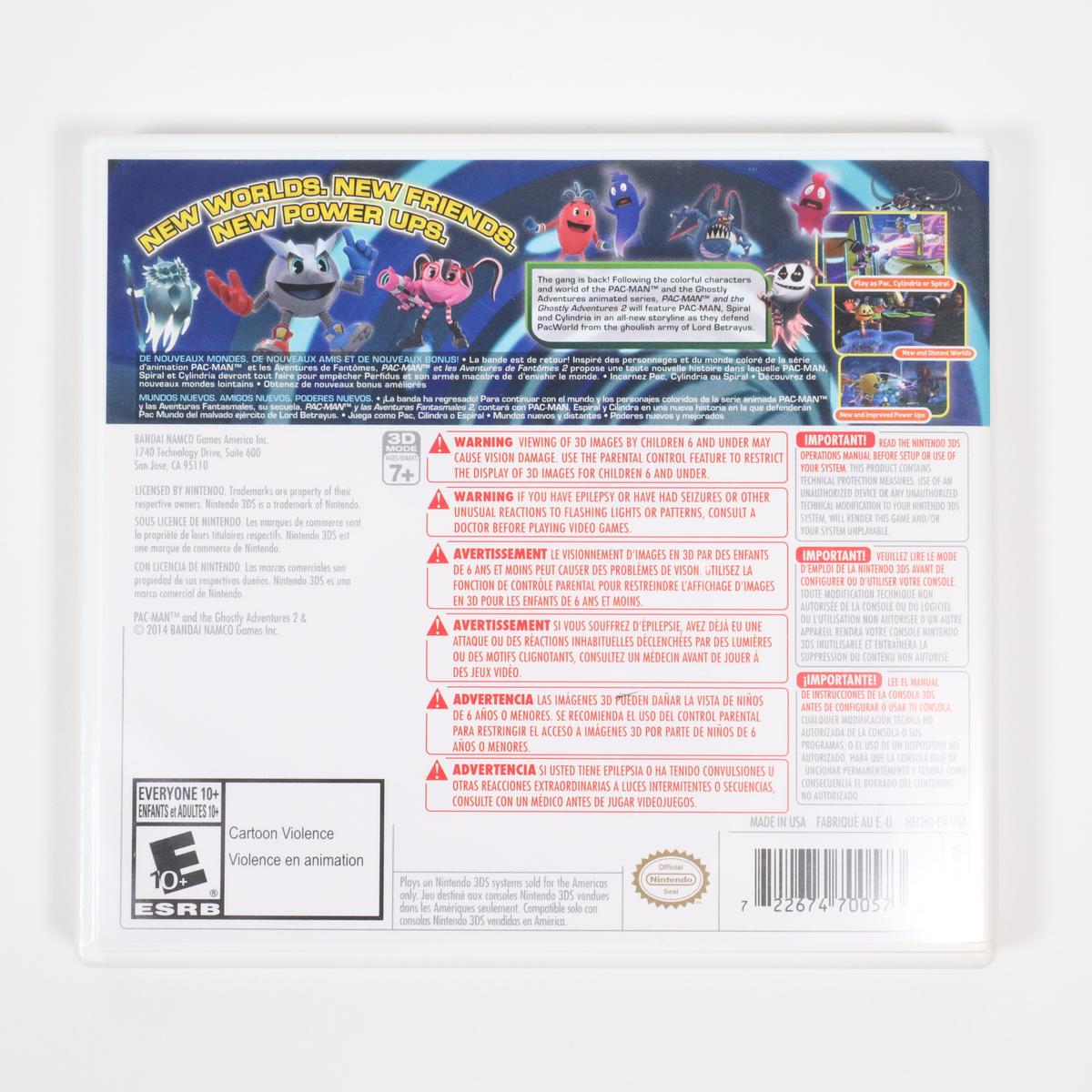 Pac-Man and the Ghostly Adventures 2 - 3DS (Complete / Good)