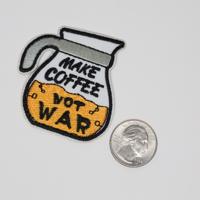 4 Pack of Coffee Addicted Embroidered Iron On Patches