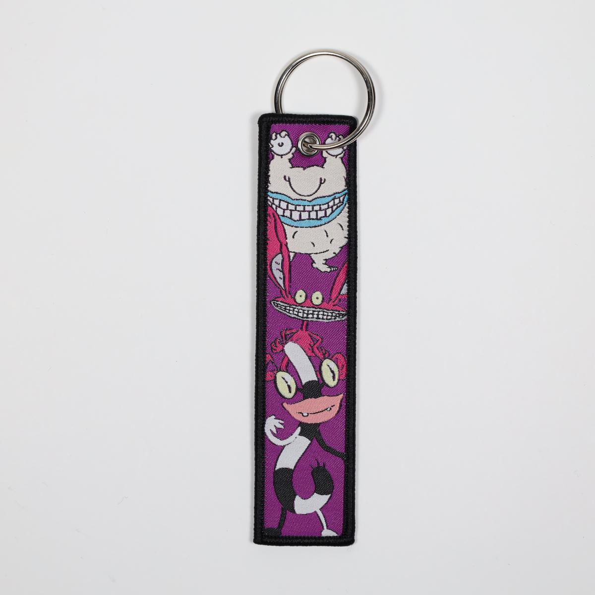 Aaahh!!! Real Monsters Embroidered Keychain