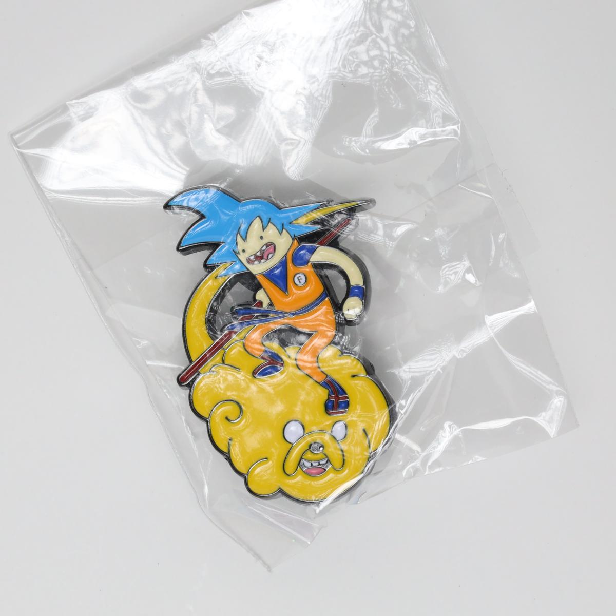 Adventure Time Jake & Finn as Dragon Ball Z Goku Enamel Pin