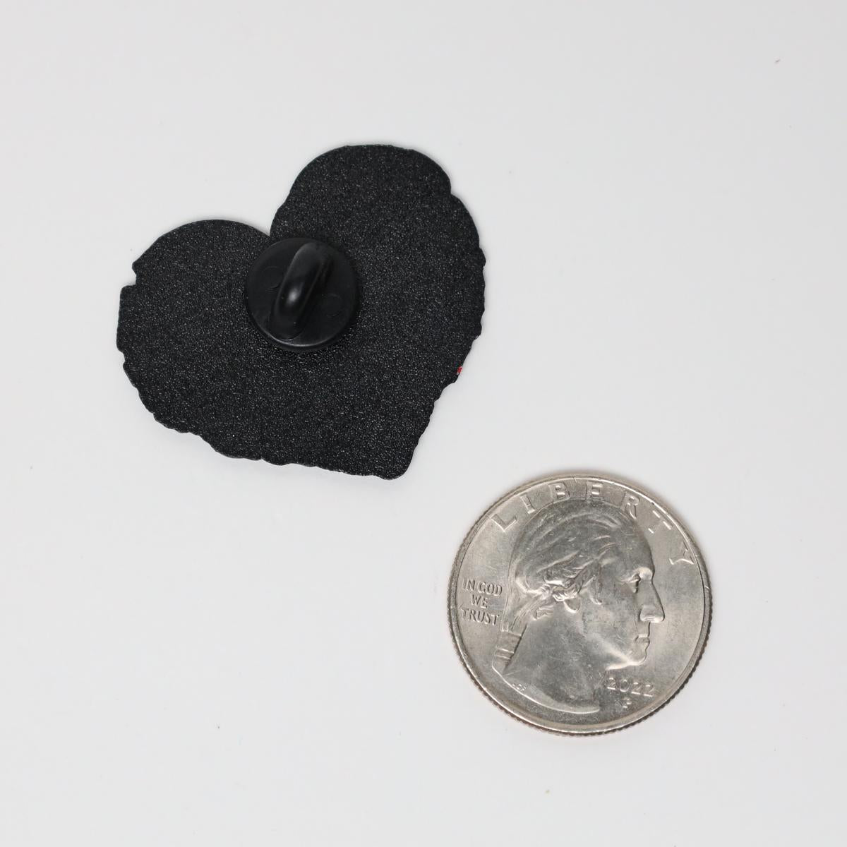 Alice in Wonderland Heart Enamel Pin