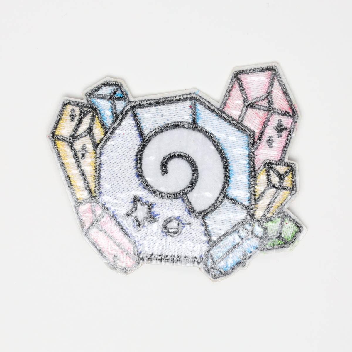 Animal Crossing Fossil Crystals Embroidered Iron On Patch