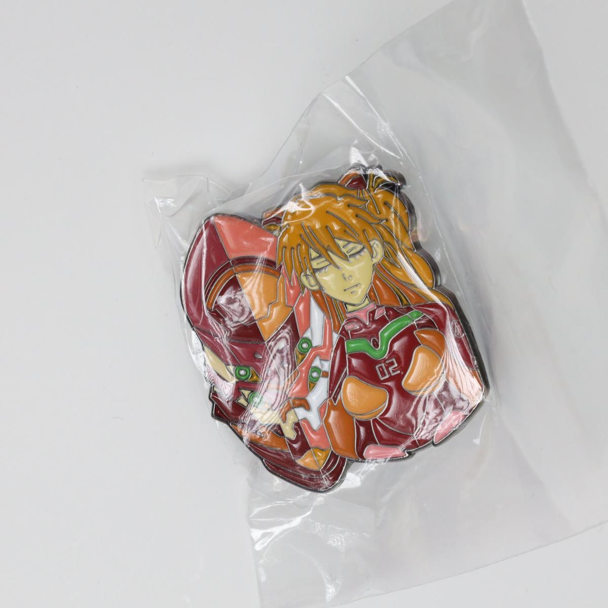 Asuka Soryu with Unit-02 Neon Genesis Evangelion Enamel Pin