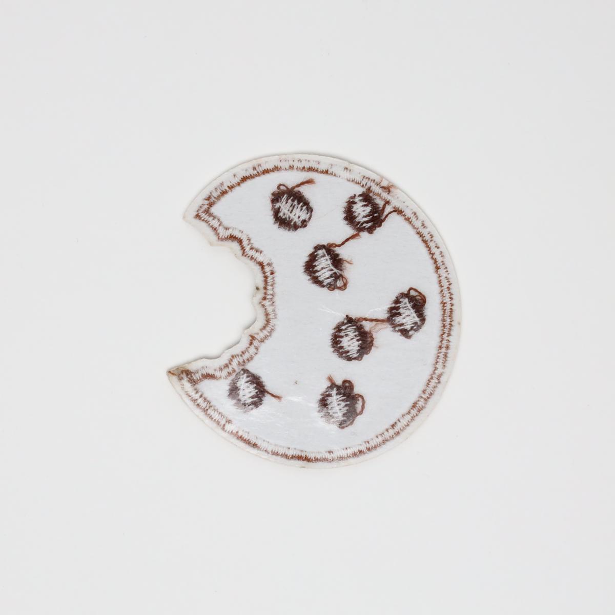 Bitten Cookie Embroidered Iron On Patch