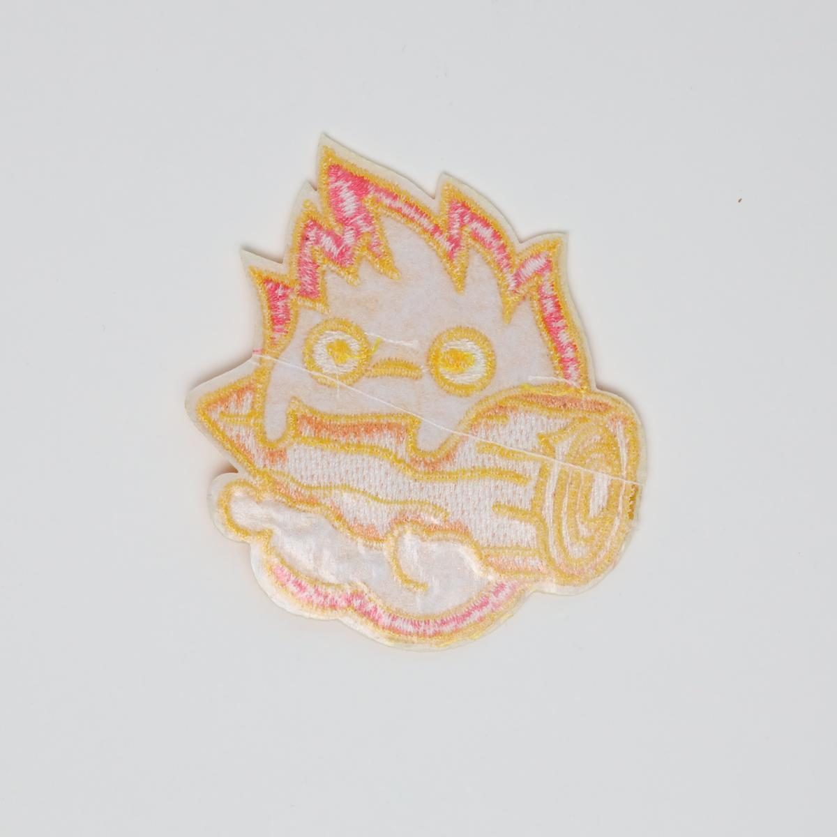 Calcifer with Log Ghibli Howl’s Moving Castle Embroidered Iron On Patch