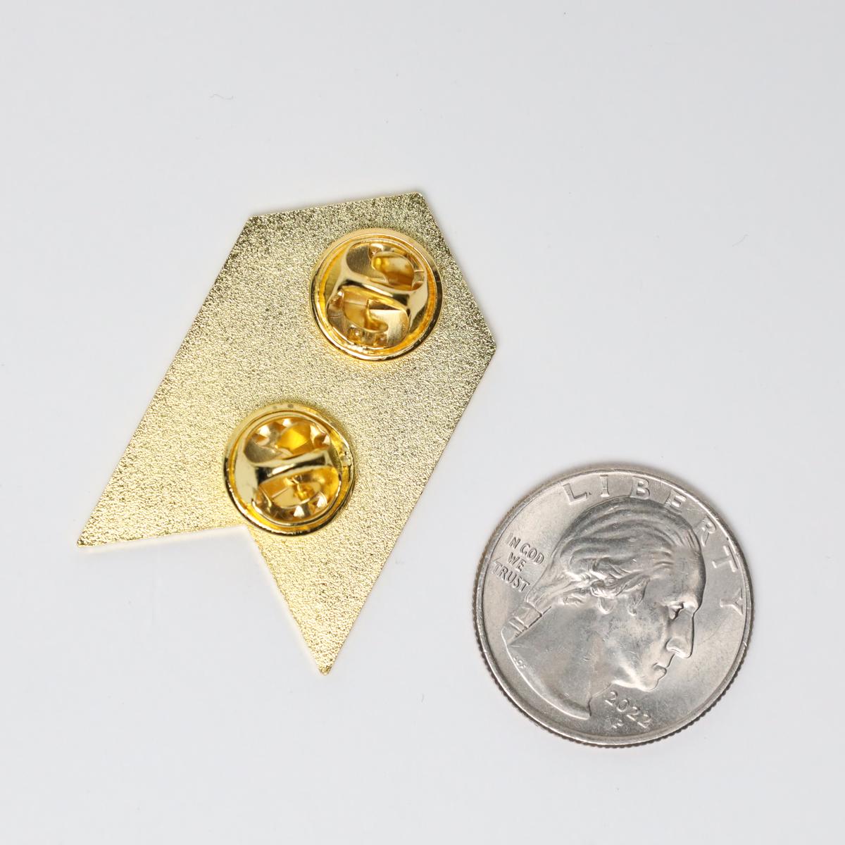 Dungeon Master Space Dice Flag Enamel Pin