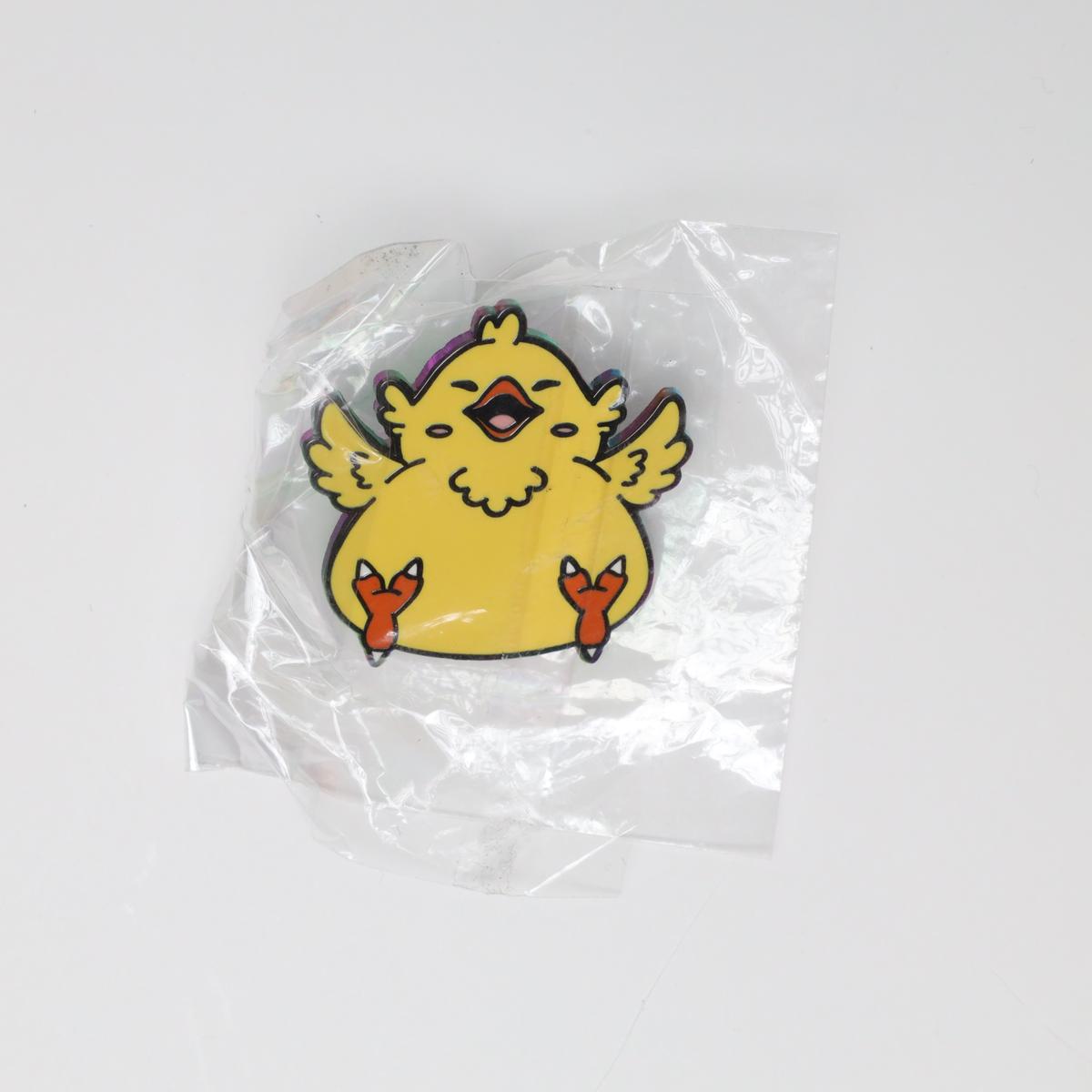 Fat Cartoon Chocobo Final Fantasy Enamel Pin