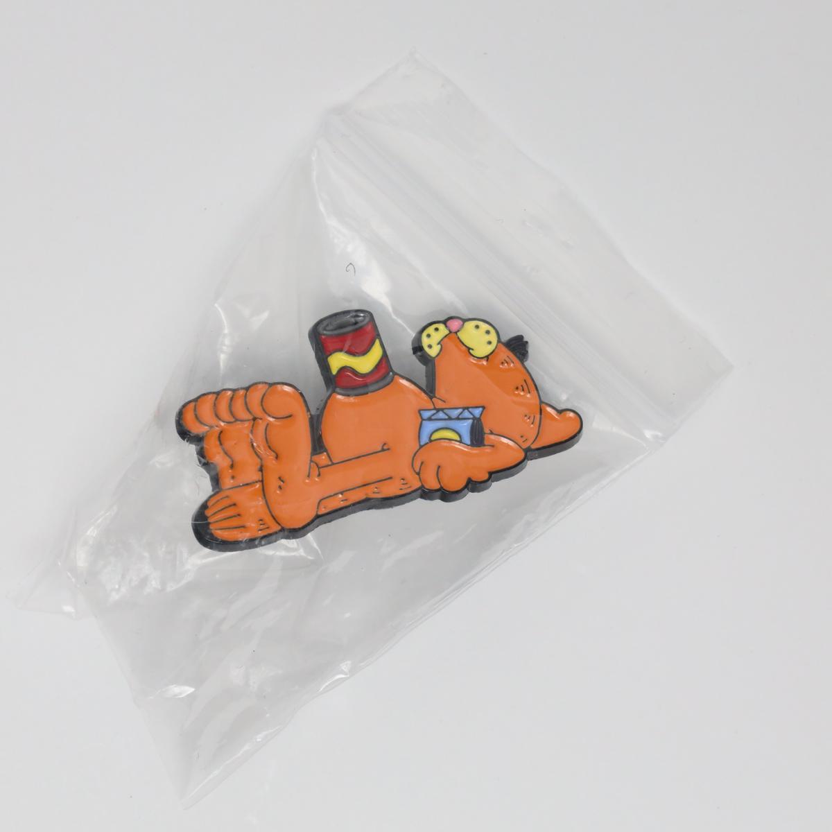 Feed Garfield Enamel Pin