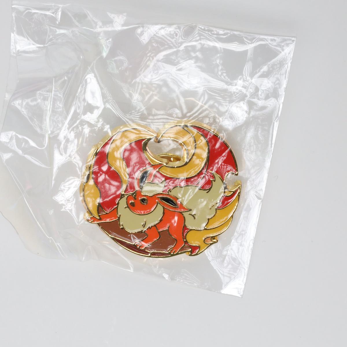 Flame Flareon Eevee Pokemon Enamel Pin