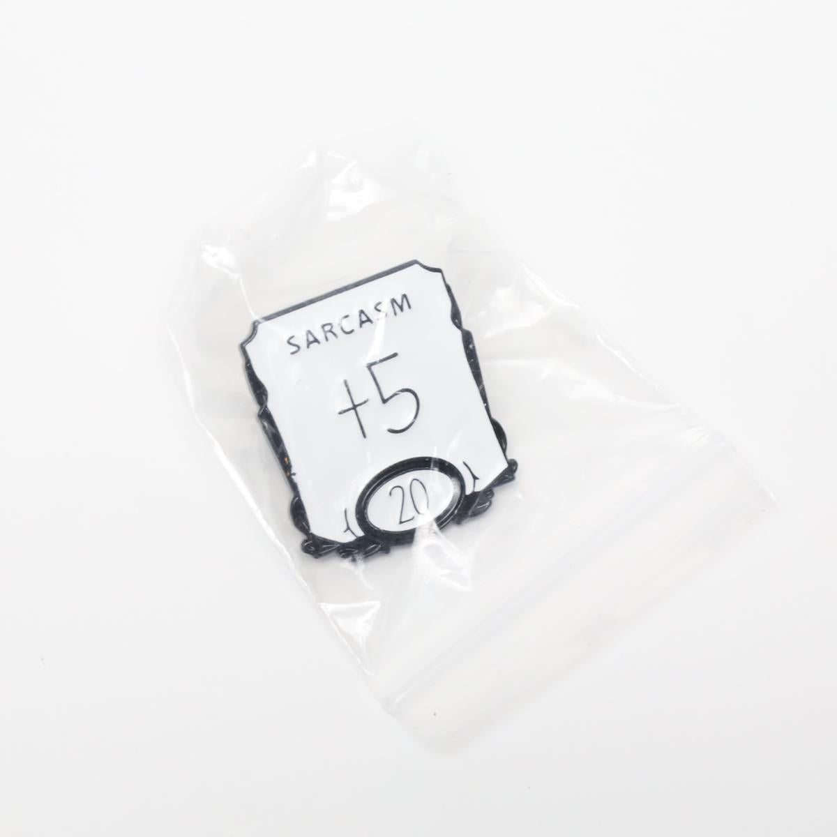 Funny Sarcasm D&D Stats Ability Badge Enamel Pin