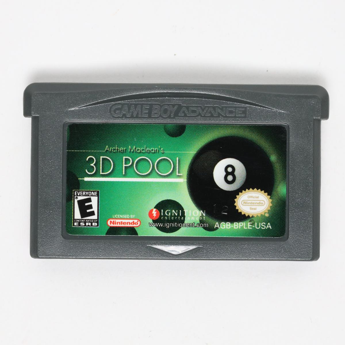 Archer Maclean's 3D Pool - Gameboy Advance (Loose / Good)