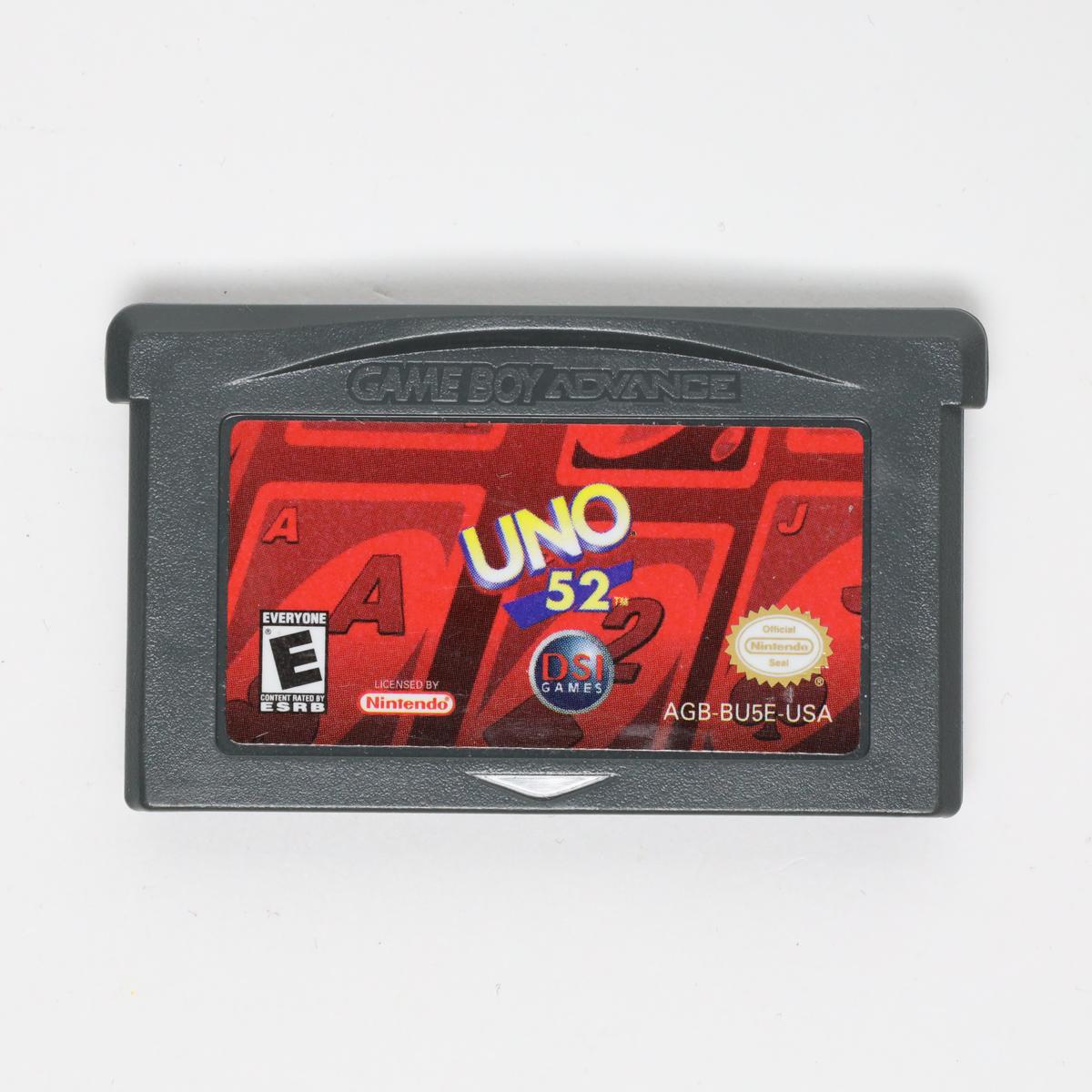 Uno 52 - Gameboy Advance (Loose / Good)