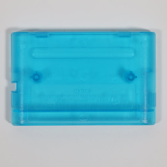 Generic Replacement Game Cartridge Shell - Genesis (Clear Blue)