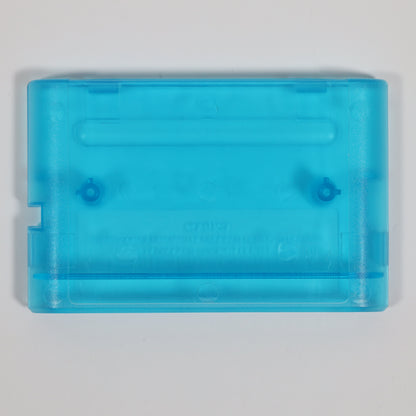 Generic Replacement Game Cartridge Shell - Genesis (Clear Blue)