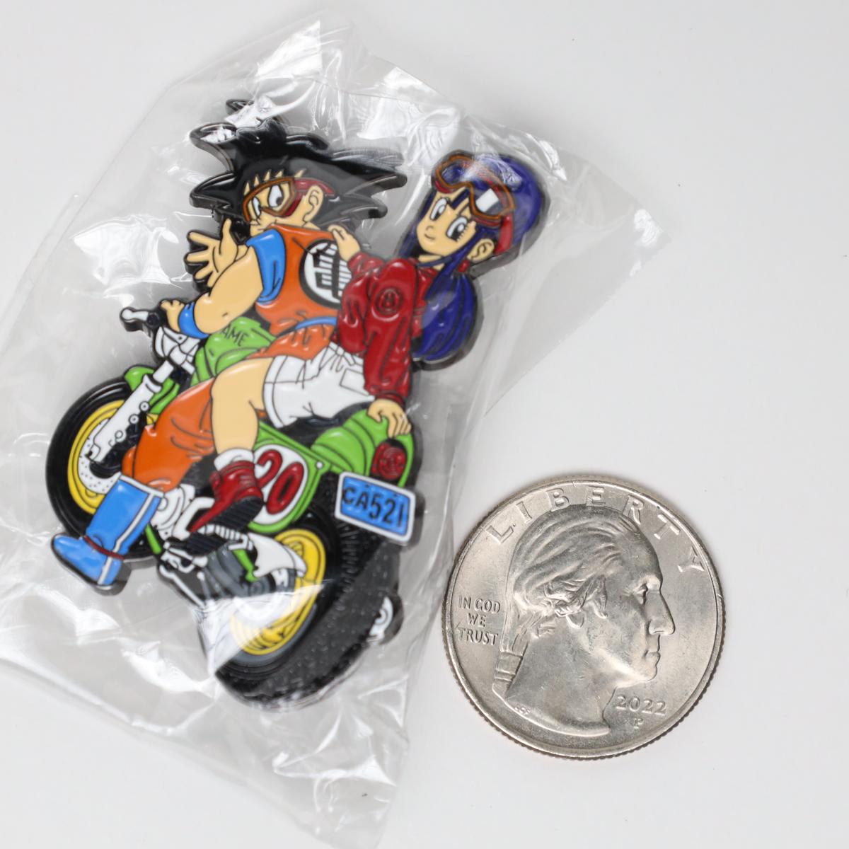 Goku and Chi-Chi Motorcycle Dragon Ball Z Enamel Pin