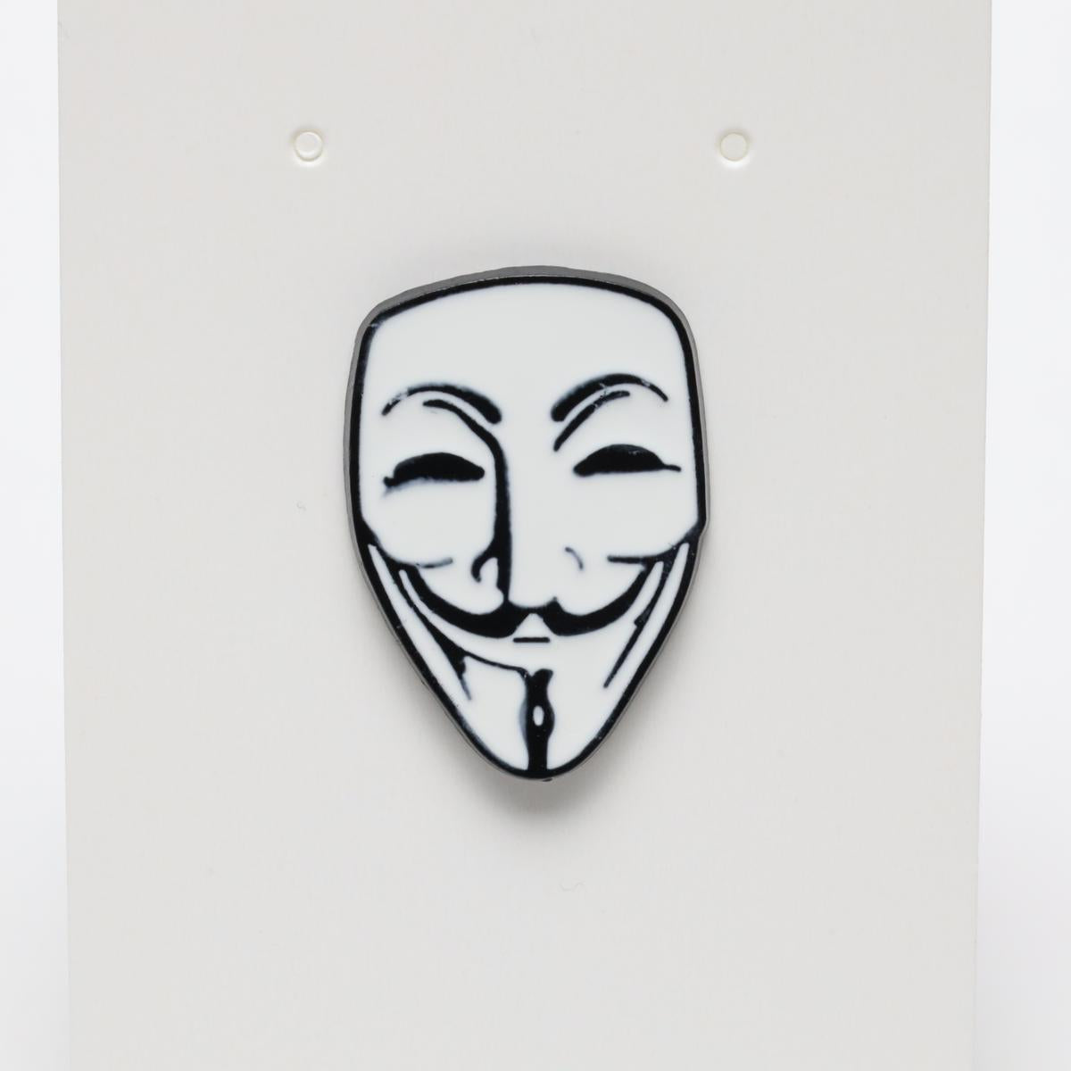 Guy Fawkes Mask Enamel Pin