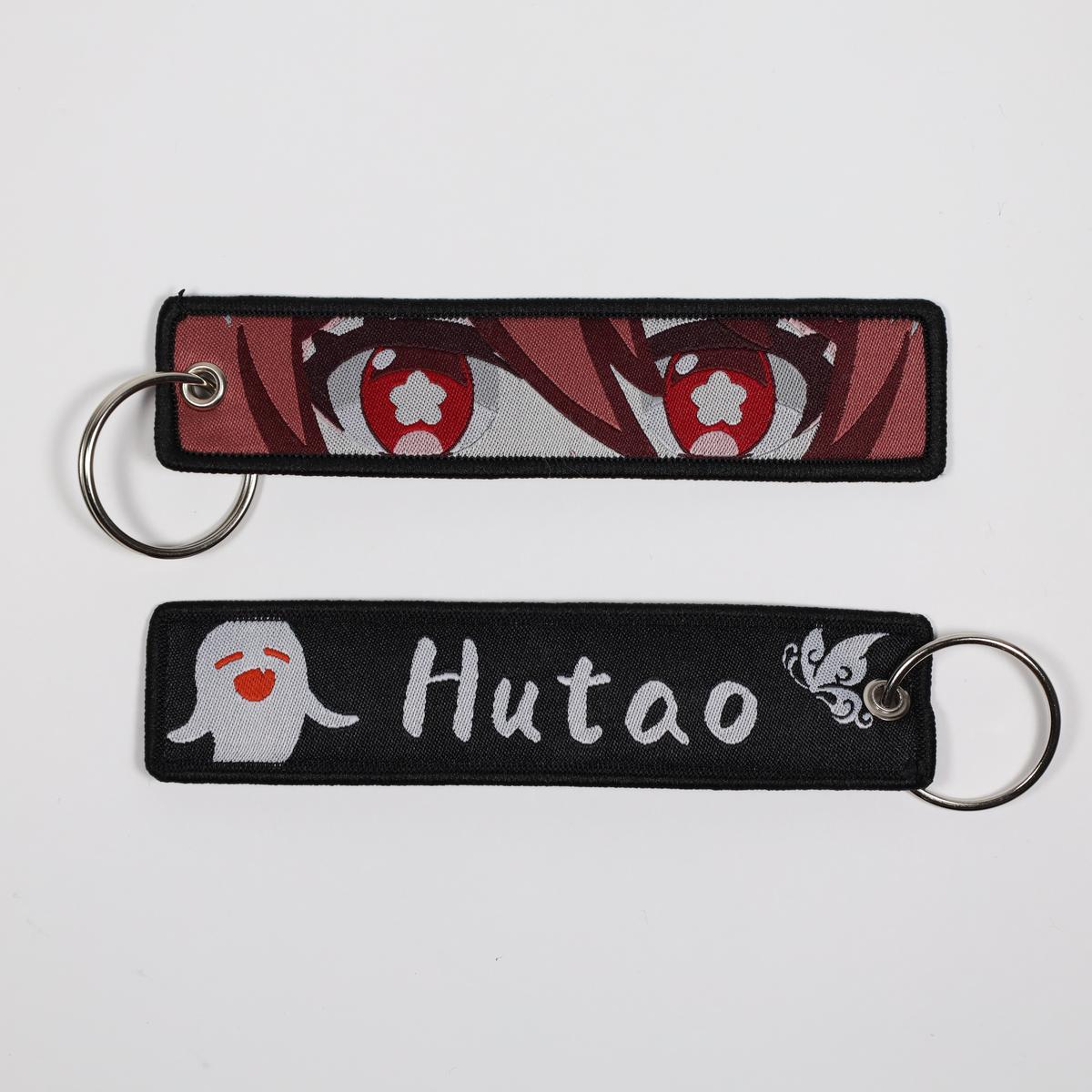 Hu Tao Embroidered Keychain