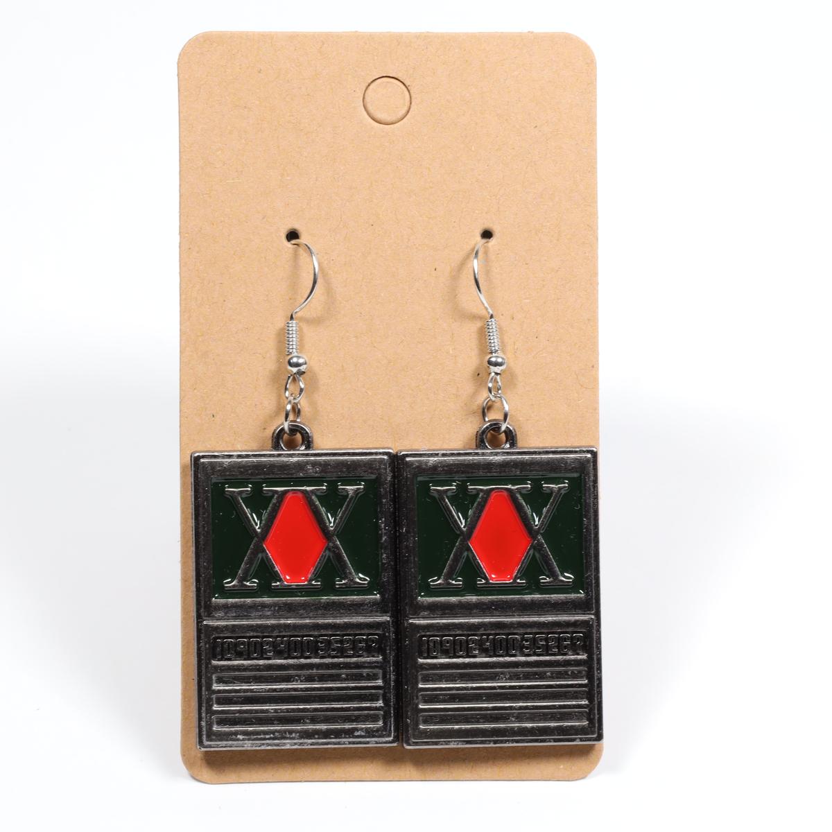 Hunter x Hunter License Metal Drop Earrings
