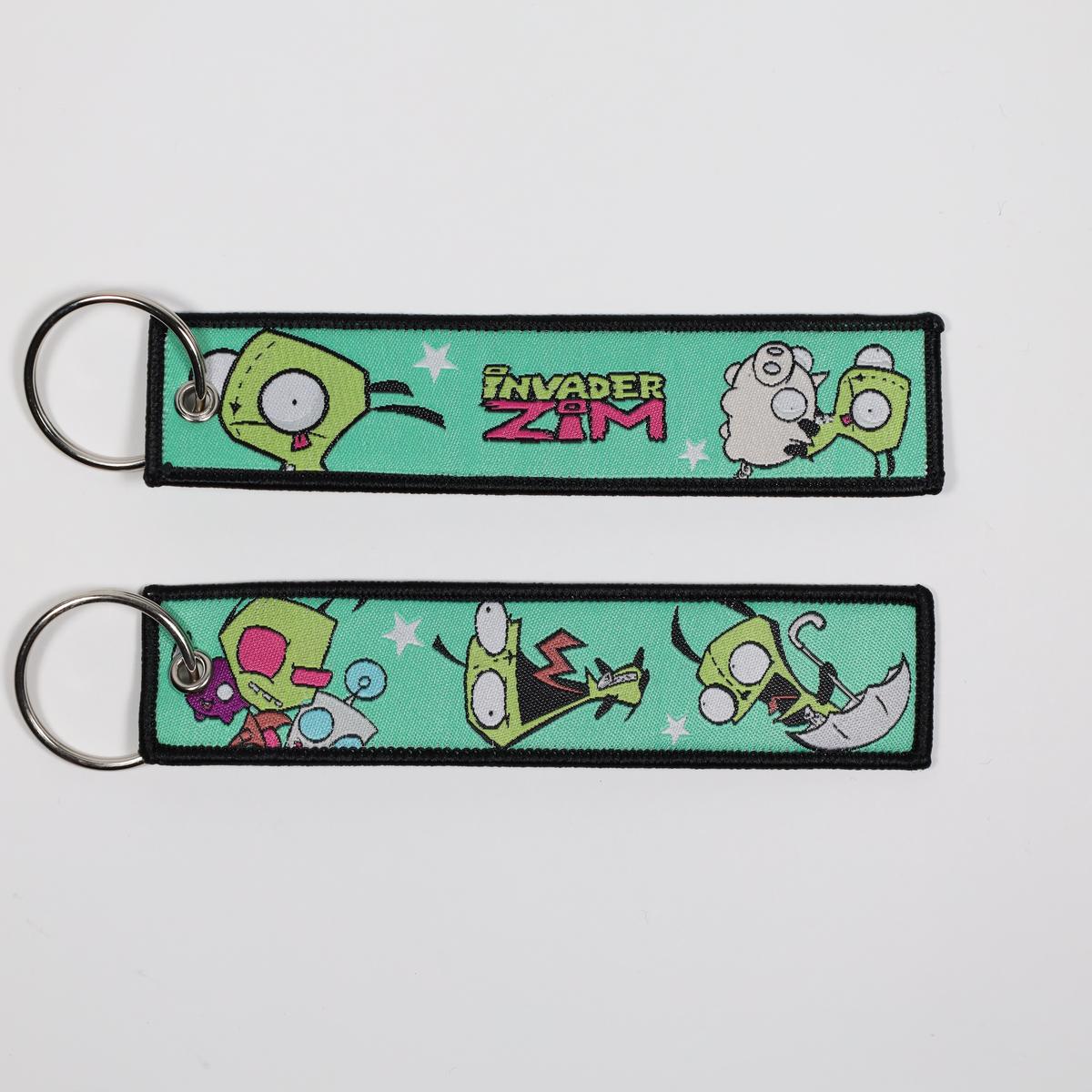 Invader Zim Embroidered Keychain