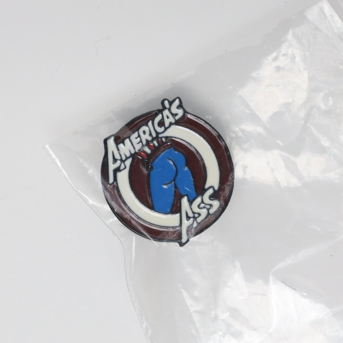 Joke Captain America’s *Butt* Enamel Pin