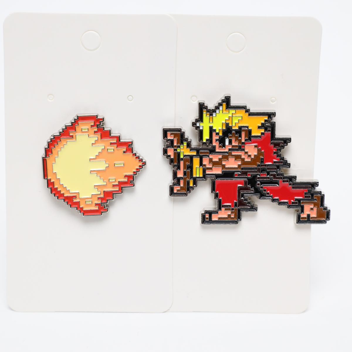 Ken Masters Pixel Hadouken Street Fighter Enamel Pin
