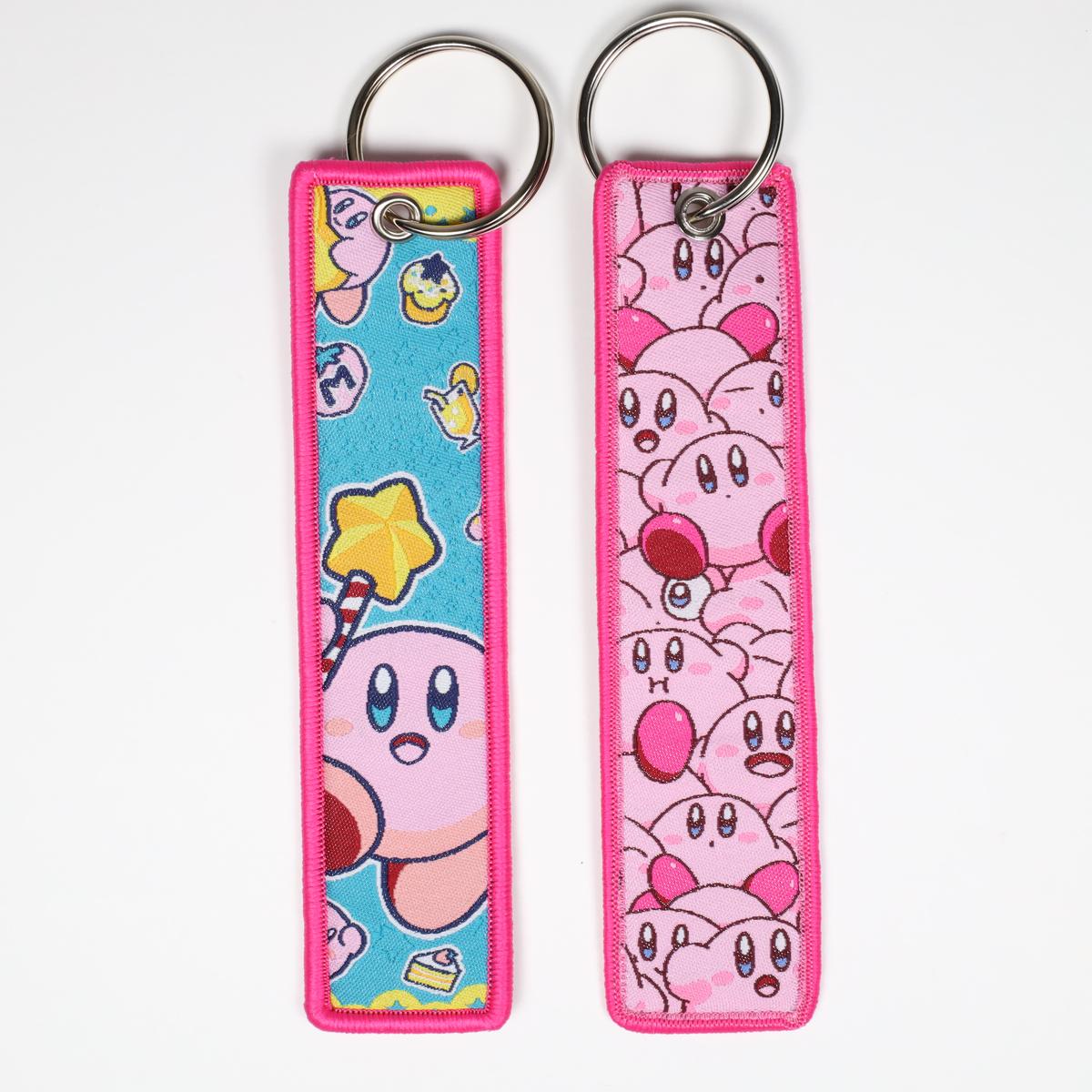 Kirby Embroidered Keychain