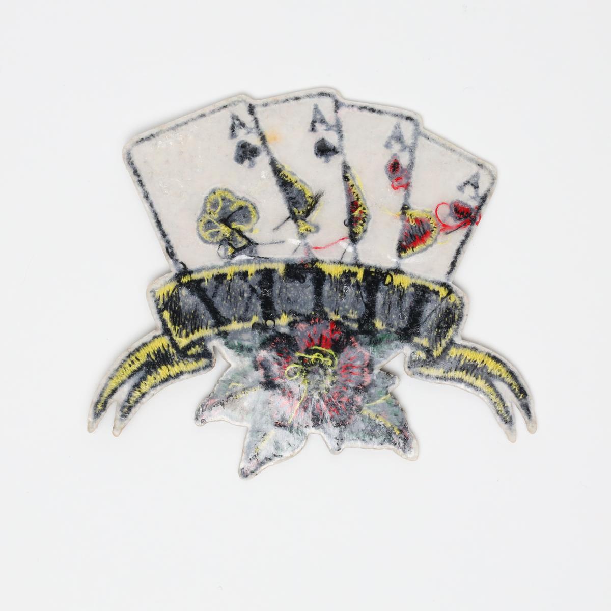 Lucky 4 Aces Americana Poker Cards Embroidered Iron On Patch