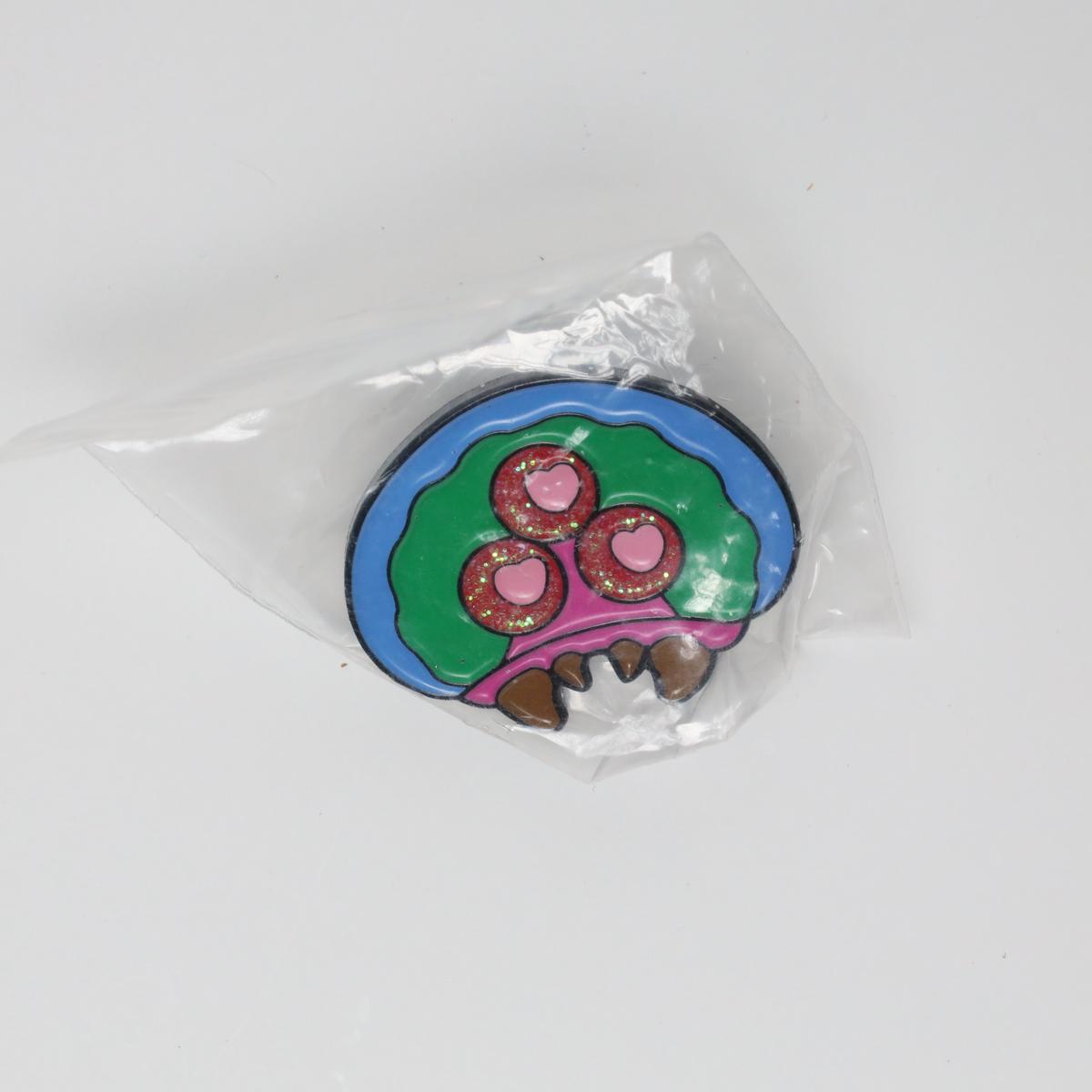 Metroid Larva with Hearts Enamel Pin