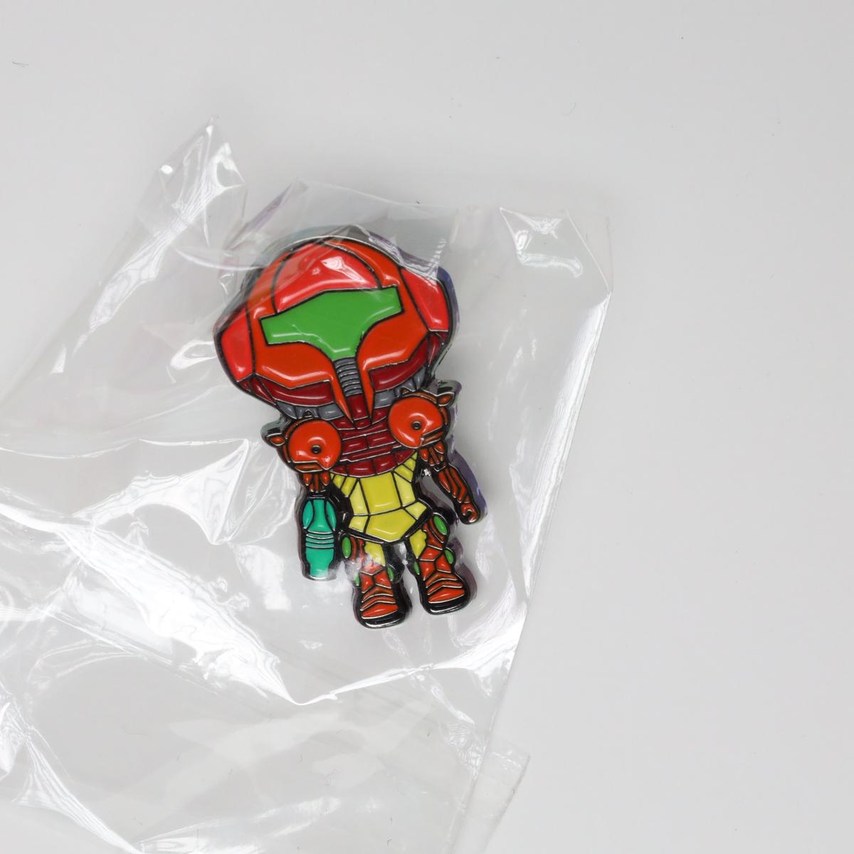 Metroid Samus Big Head Enamel Pin