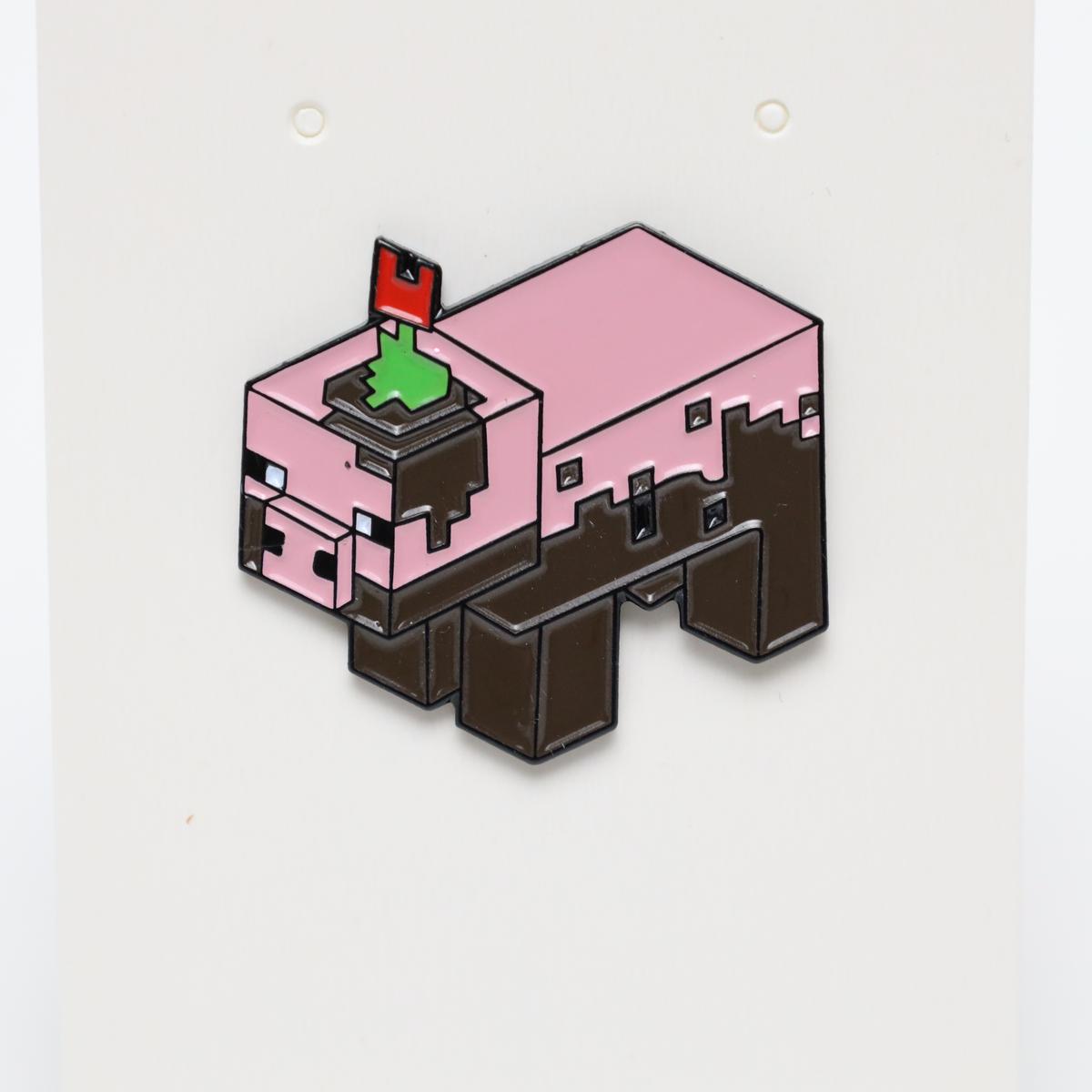 Minecraft Muddy Pig Enamel Pin