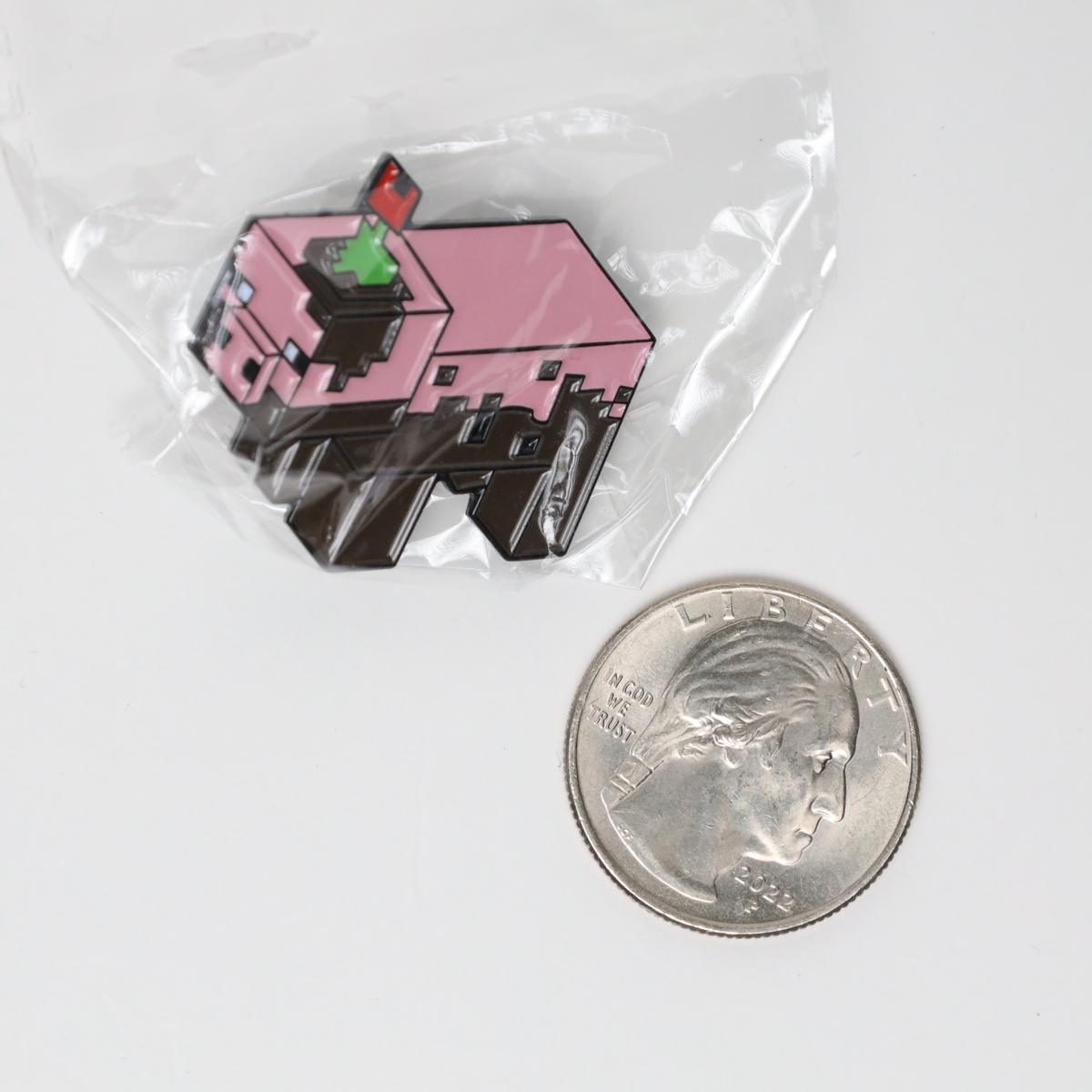 Minecraft Muddy Pig Enamel Pin