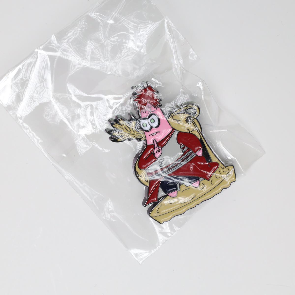 Naruto Gaara x Spongebob Patrick Enamel Pin