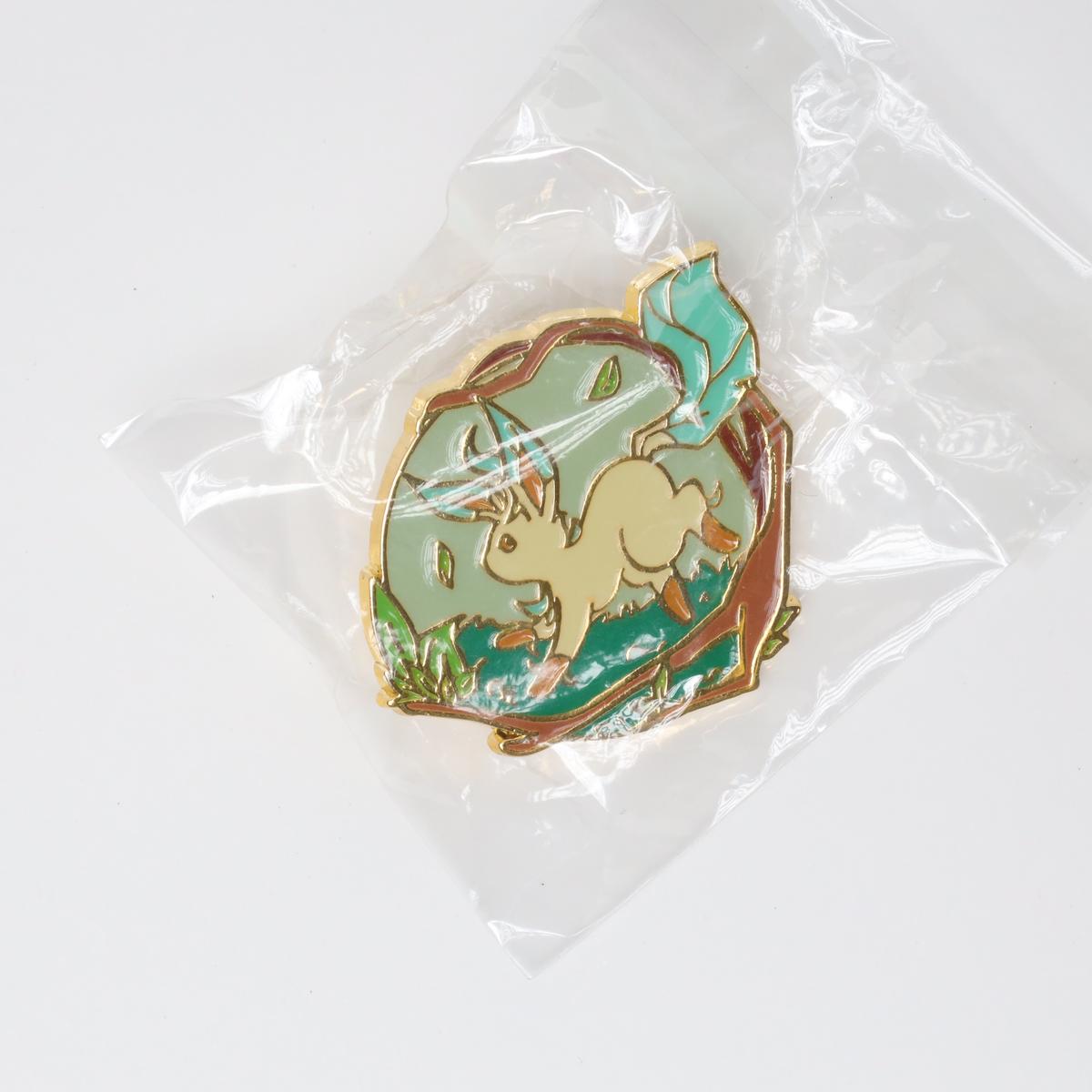 Nature Leafeon Eevee Pokemon Enamel Pin