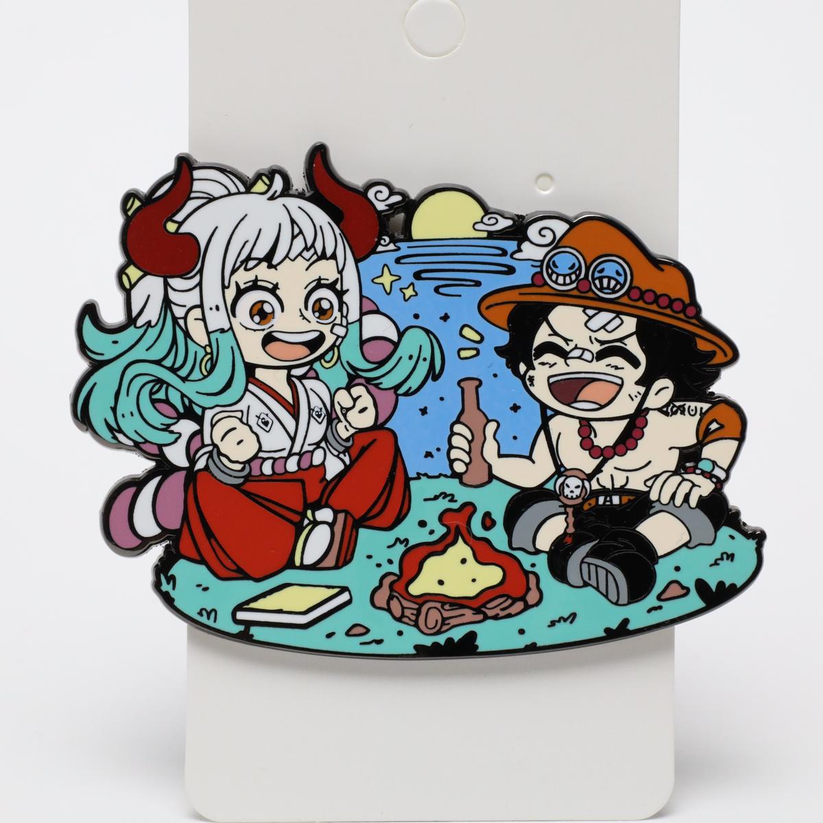 One Piece Yamato & Portgas Enamel Pin
