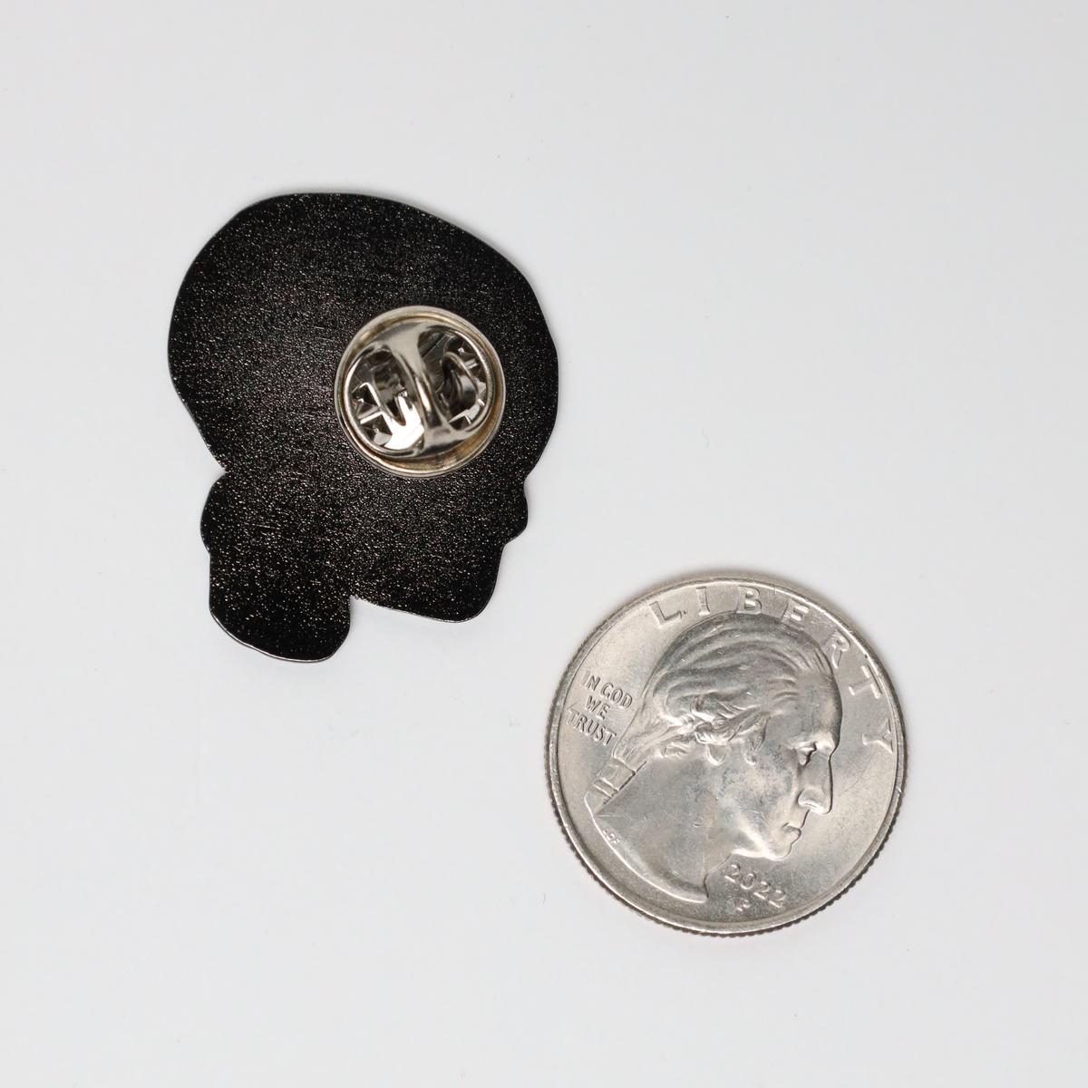 Over-Thinker’s Club Skull Enamel Pin