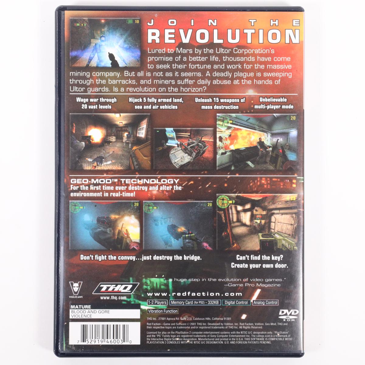 Red Faction - PlayStation 2 (Complete / Good)