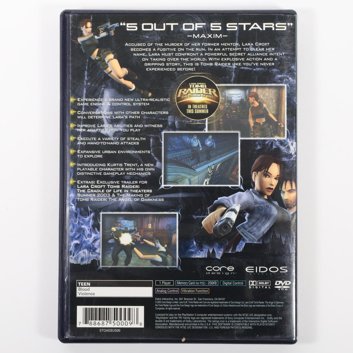 Tomb Raider: The Angel of Darkness - PlayStation 2 (Complete / Good)