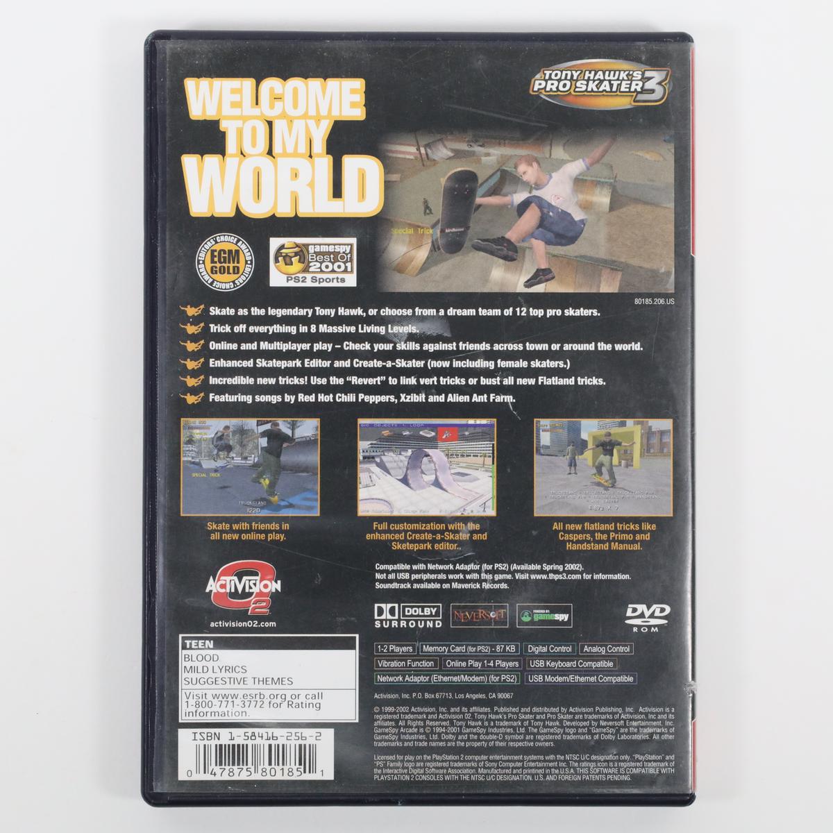 Tony Hawk's Pro Skater 3 - PlayStation 2 (Complete / Acceptable)