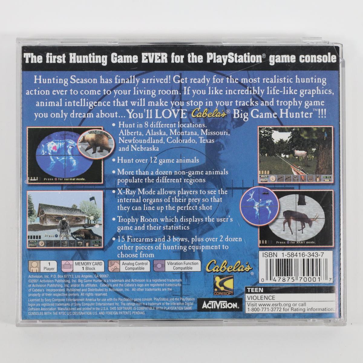 Cabela's Big Game Hunter: Ultimate Challenge - PlayStation (Loose / Acceptable)