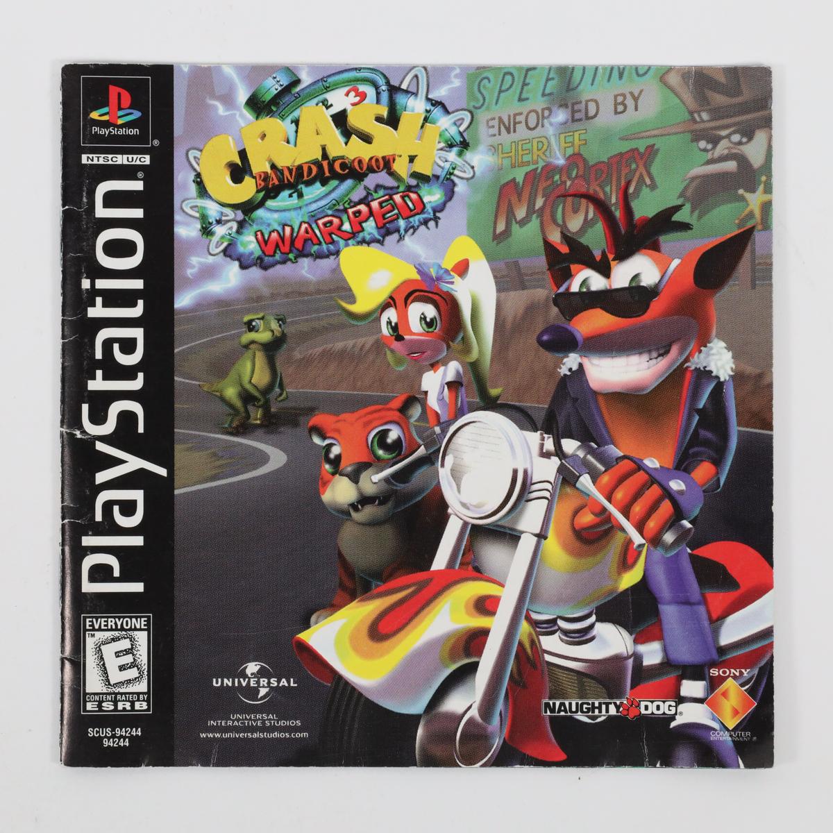 Crash Bandicoot: Warped - PlayStation (Manual / Good)