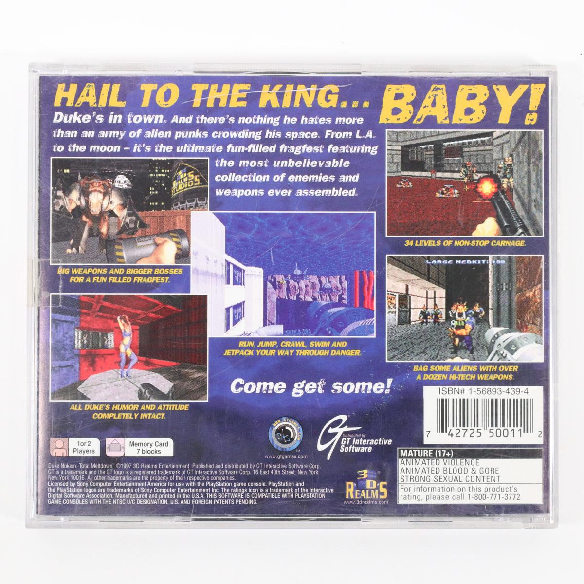 Duke Nukem: Total Meltdown - PlayStation (Complete / Acceptable)