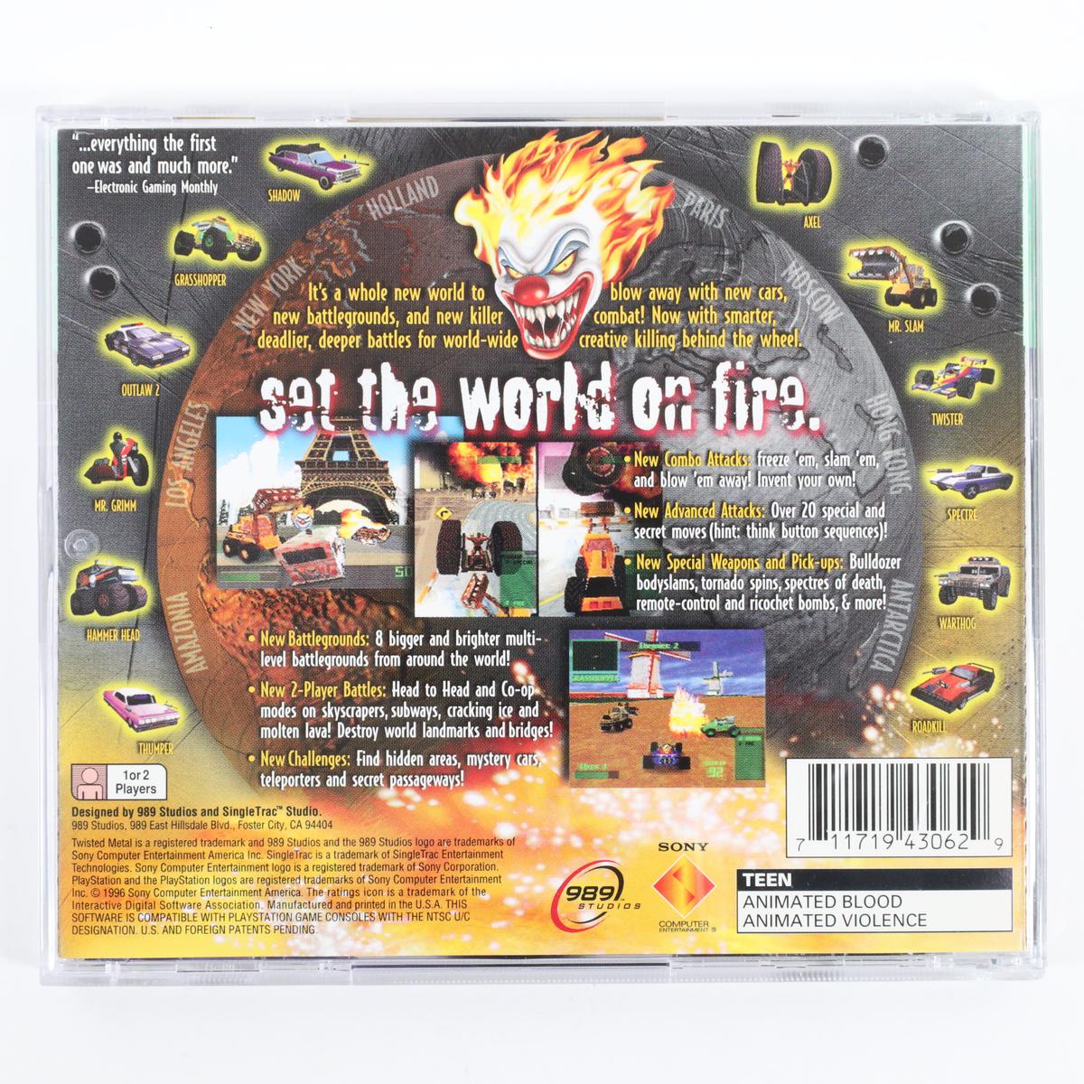 Twisted Metal 2 - PlayStation (Complete / Good)