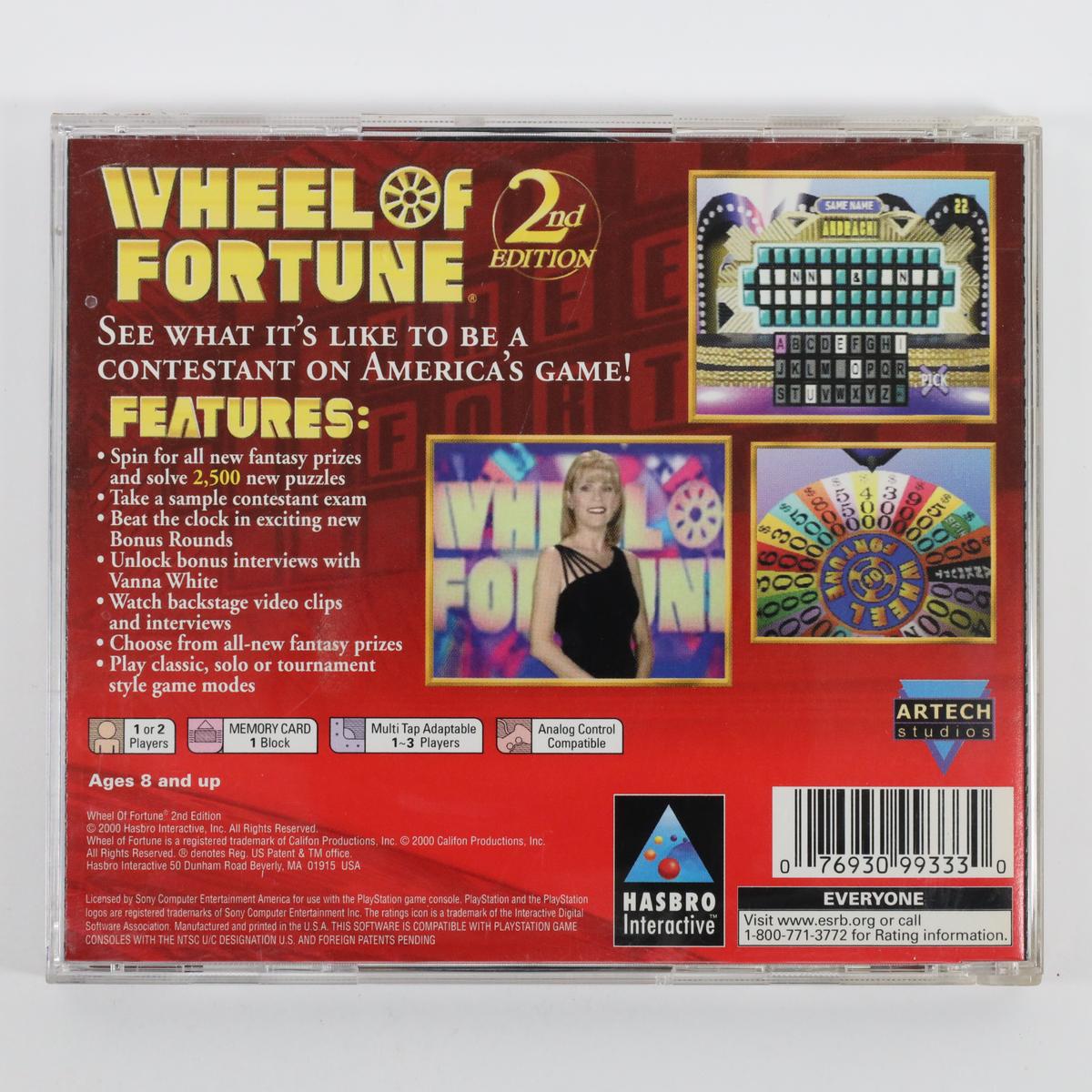 Wheel of Fortune 2nd Edition - PlayStation (Complete / Good)