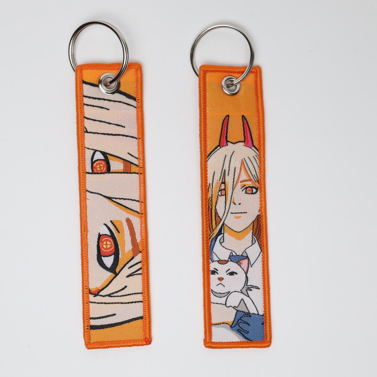 Power Chainsaw Man Embroidered Keychain