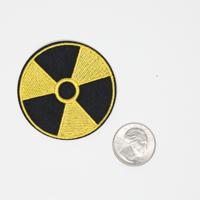 Radioactive Symbol Embroidered Iron On Patch