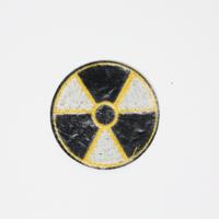 Radioactive Symbol Embroidered Iron On Patch