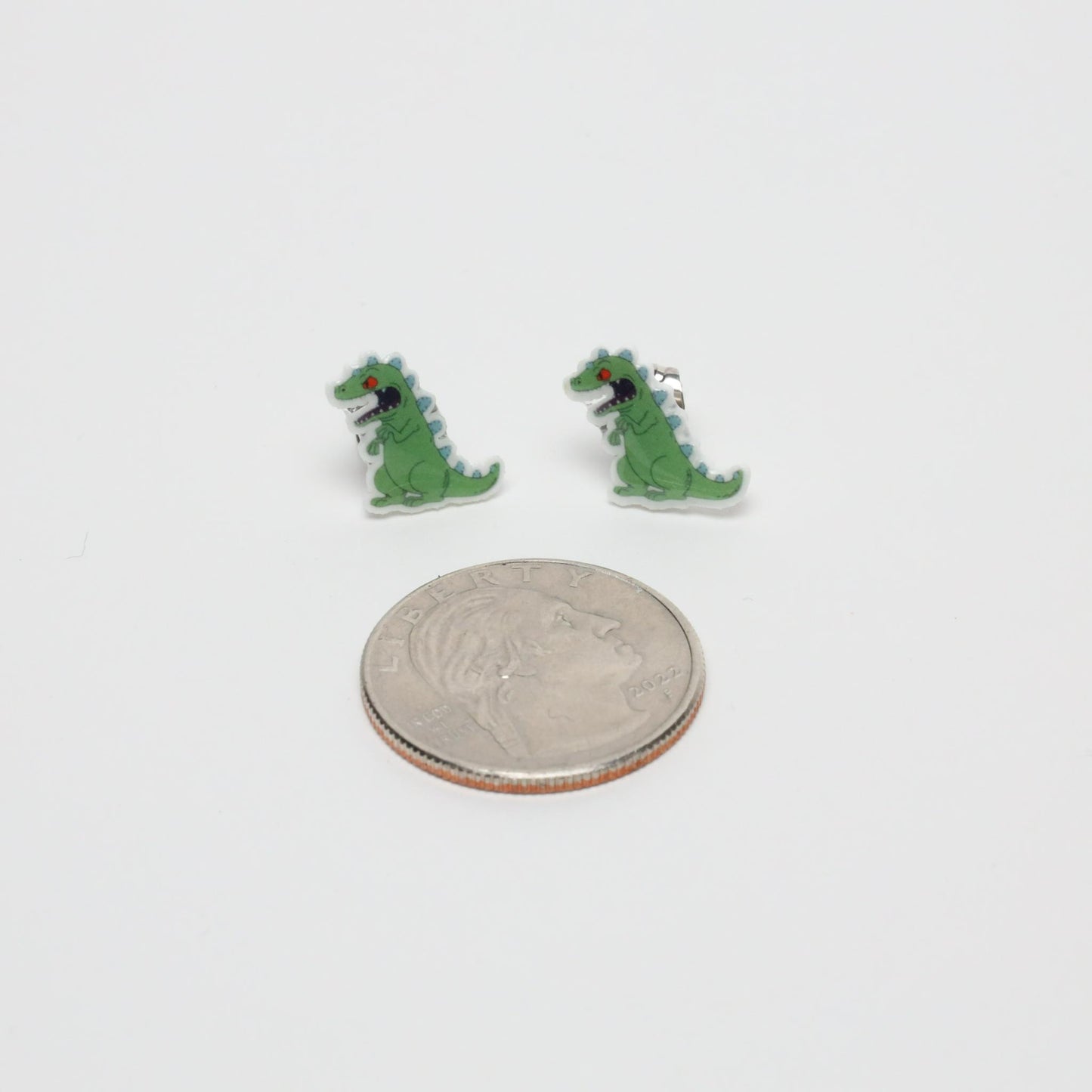 Reptar Acrylic Stud Earrings
