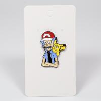 Rick and Morty x Pokemon Ash and Pikachu Enamel Pin