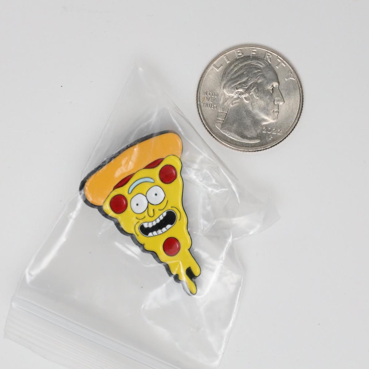 Rick Pepperoni Pizza Enamel Pin